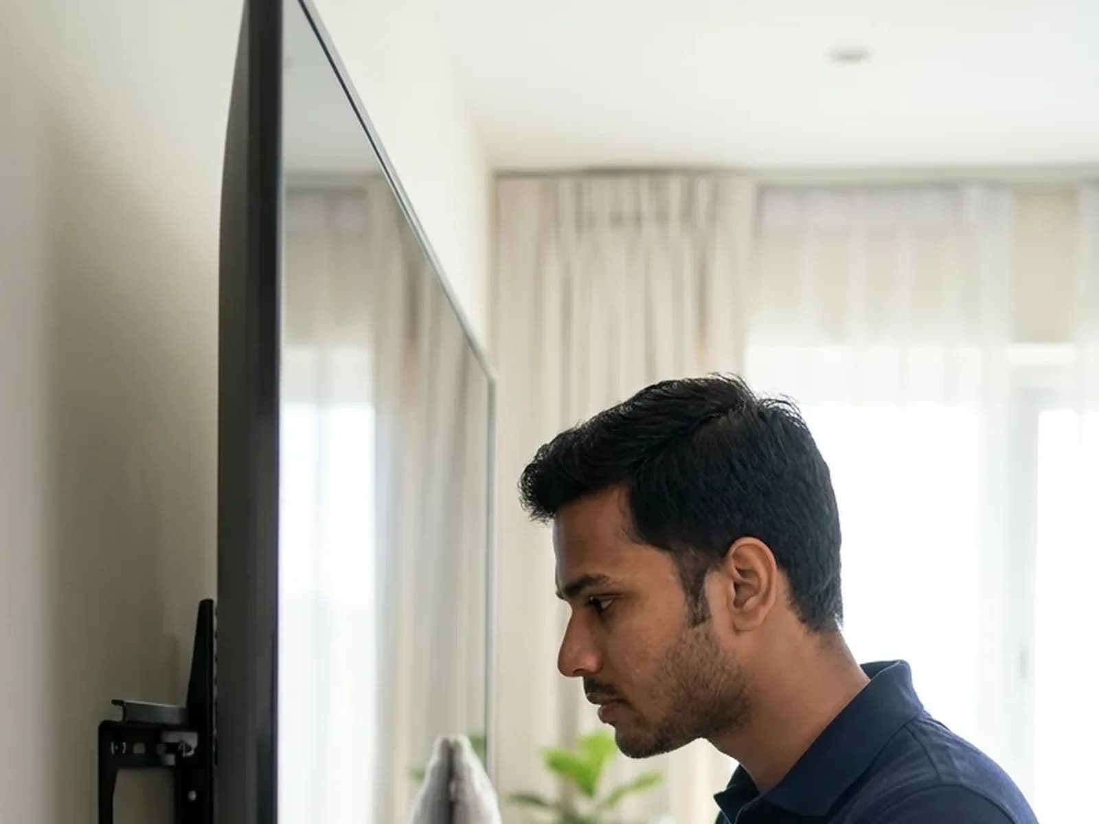 TV Unboxing + Table Stand Setup + Demo